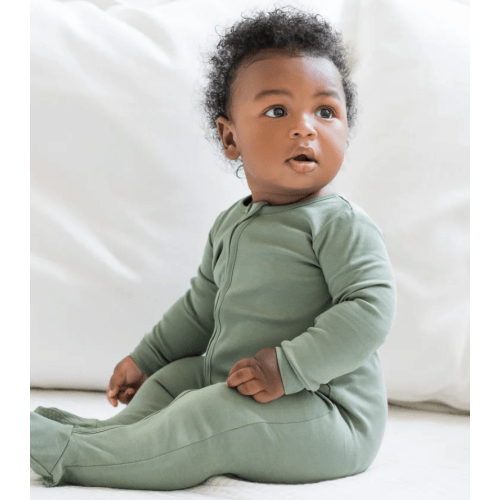Peyton Zipper Sleeper (Thyme 3-6 months)