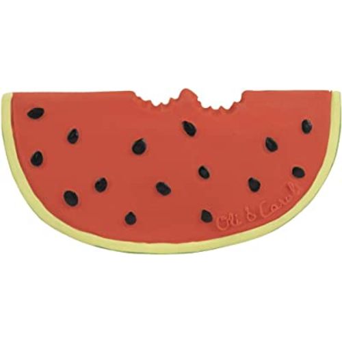 Oli & Carol, Wally The Watermelon, Chewable Fruit-Shaped Teething Toy for Baby, Natural Hevea Rubber