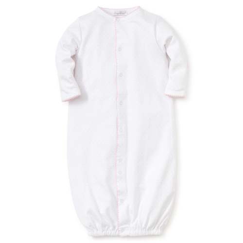 White/Pink New Kissy Dots Print Converter Gown