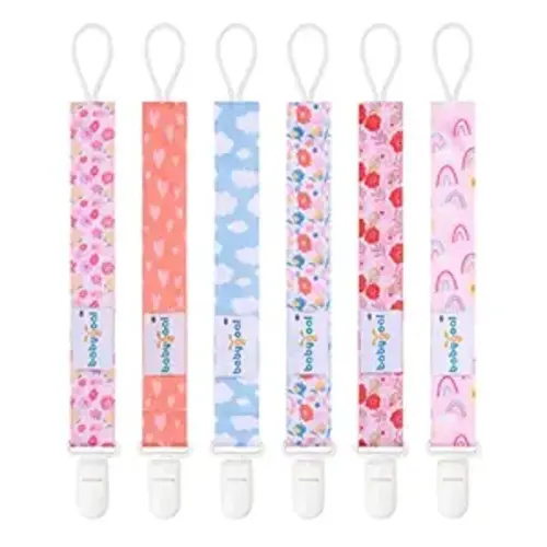 babygoal Pacifier Clips, 6 Pack Pacifier Holder Fits Most Baby Pacifiers and Binkies