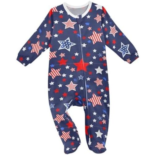 Dussdil Baby One-Piece Footies Newborn Rompers Pajamas Cotton Footed Pjs for Sleep Play Boys Girls