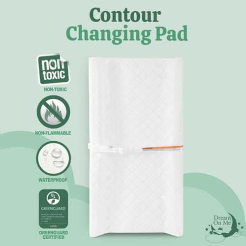 Dream On Me Compressed Contour Changing Pad, White