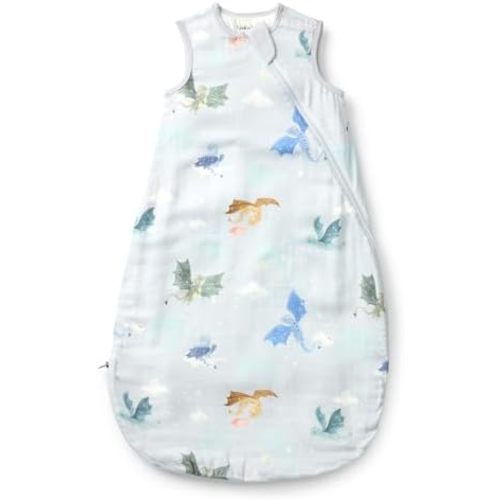 Loulou Lollipop Lightweight Muslin Wearable Baby Blanket Sleeping Bag, Unisex Infant Toddler, 0.5 TOG, 2-Way Zipper Sleepsack
