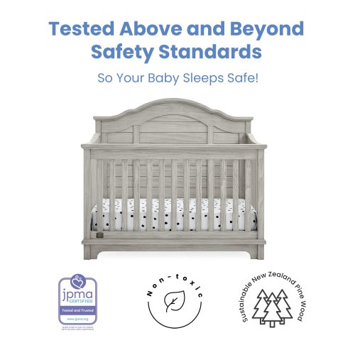 Asher 6-in-1 Convertible Crib with Toddler Rail
