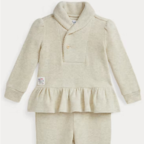 Ralph Lauren: French-Rib Cotton Pullover & Pant Set