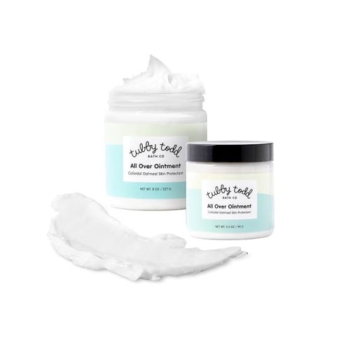 TUBBY TODD All Over Ointment - Baby Eczema Cream, Everyday Multi-Purpose Sensitive, Dry, Irritation Baby Skin Relief Cream, Steroid & Gluten Free, Fragrance Free, 3.5 oz & 8oz, 2 Pack
