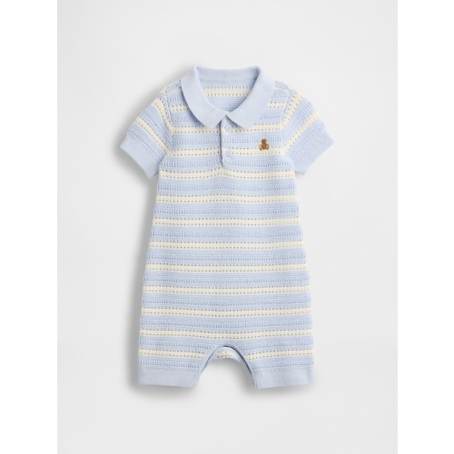 Baby Sweater Polo Shorty One-Piece