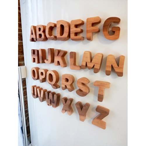 Wooden Letters Magnets Montessori Homeschool Waldorf Toys - Etsy