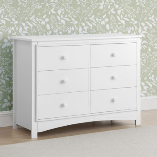Delta Children Perry 6 Drawer Dresser - Greenguard Gold Certified, Bianca | Wayfair