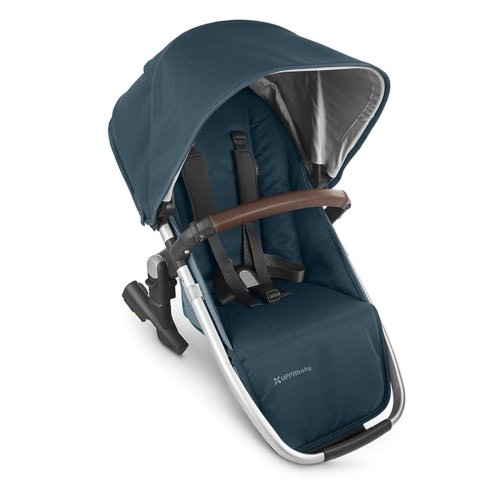UPPABaby VISTA V2 RumbleSeat - FINN (Deep Sea/Silver/Chestnut Leather) - 810030091035