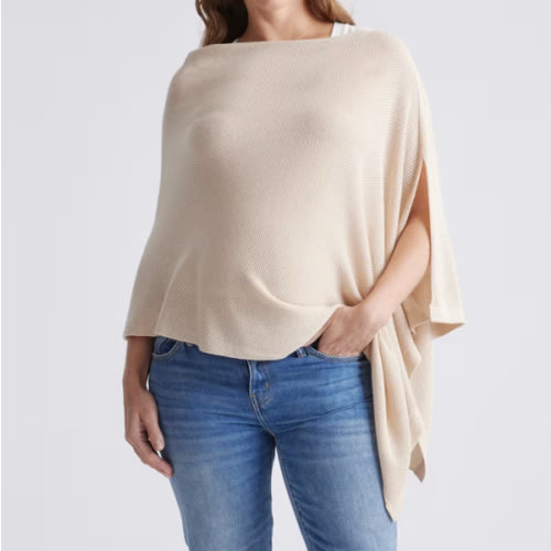Lightweight Cotton Cashmere Nursing Shawl