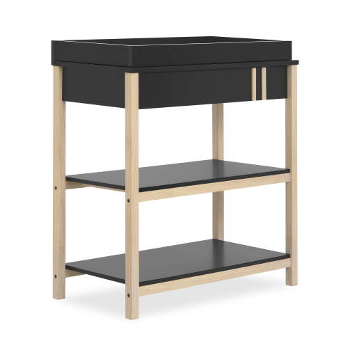 Dream On Me Soho Changing Table In Matte Black Vintage