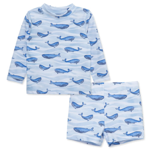 Whale Rashguard Set (6M-24M)