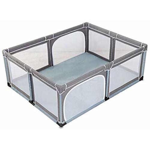 YOBEST Playpen for Babies, Extra Large Playyard, Sturdy Safety Kids Rectangular Playpens Activity Center with Gate, Baby Fence Play Area for Toddler, Indoor and Outdoor