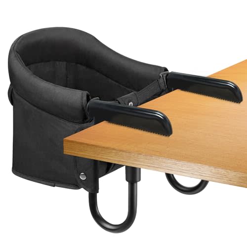 Hook On High Chair, Attach to Fast Table Chair,Clip on High Chair to Table,Foldable Storage Feeding Baby Seat for Baby Toddler Home and Travel,Lightweight Space-Saving Design,Portable High Chair
