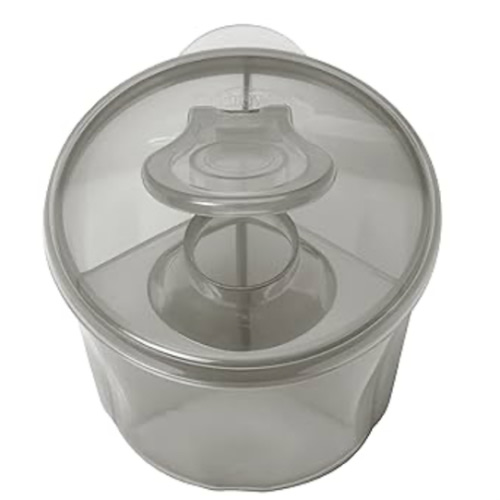 Dr. Brown's Baby Formula Dispenser with Snap-On Lid for On-the-Go Feedings,Milk Powder Dispenser for Traveling with Infant,Gray