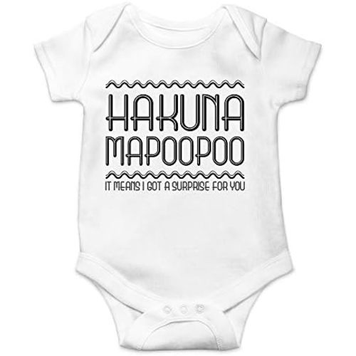 CBTwear Hakuna Mapoopoo - Baby Clothes - Funny Newborn Bodysuit Outfits for Boys and Girls