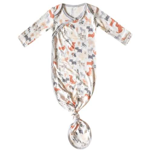 Newborn Knotted Gown - Rufus