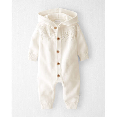 Baby Organic Cotton Sweater Knit Pointelle Jumpsuit - Little Planet | Carter's