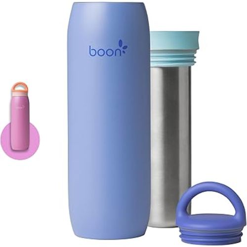 Boon FROSH Stainless Steel Portable Milk Chiller - Blue - Keeps Breast Milk Cold for up to 17 Hours*