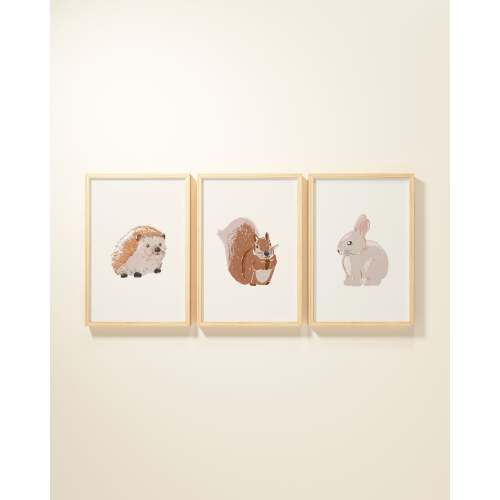 Woodland Animals Framed Wall Art Set