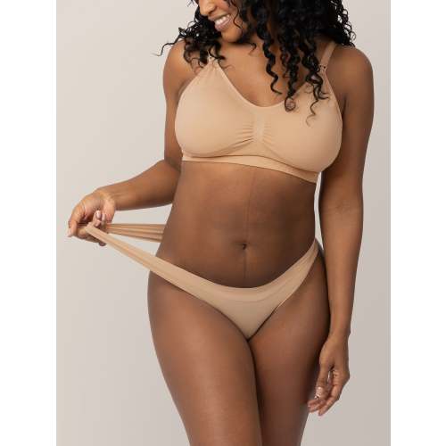 Grow with Me™ Maternity & Postpartum Thong | Beige