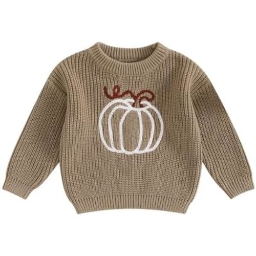 Toddler Baby Girl Knit Sweaters Oversized Long Sleeve Embroidery Shirt Top Newborn Infant Cute Fall Winter Clothes