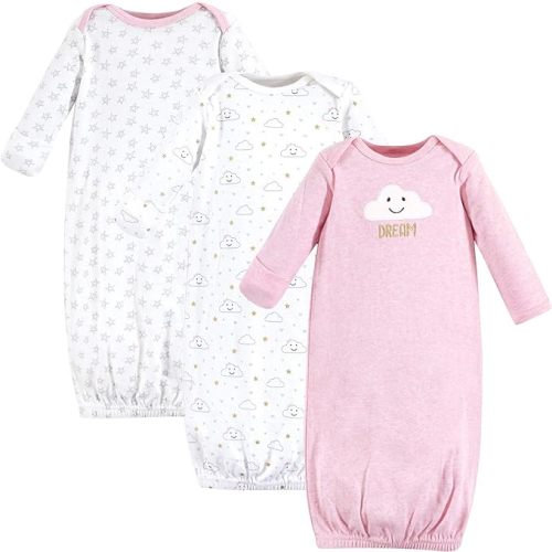 Hudson Baby baby-girls Cotton Gowns - 0-6 Months