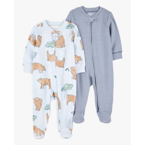 Baby 2-Pack 2-Way Zip Cotton Sleep & Play Pajamas - Carter's | Carter's