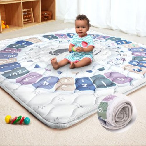 Beavtaens Baby Play Mat for Floor, Foam 50"x50" Playpen Mat, Thickened & Non-Slip, for Ages 0-4