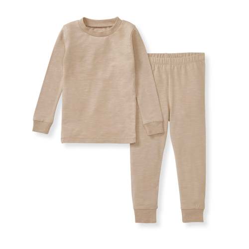 12M Honeysoft™ Two-Piece Pajamas - Dust – Burt's Bees Baby