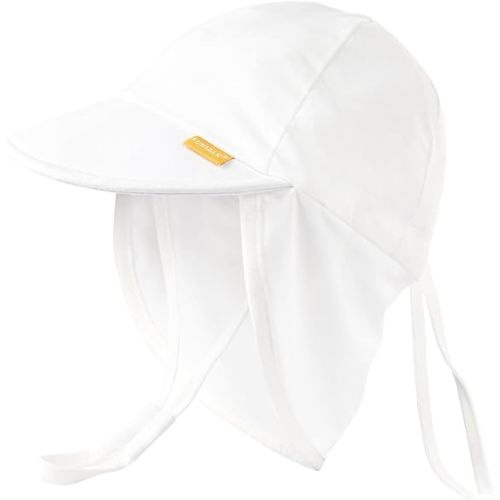 FURTALK Baby Sun Hat UPF 50+ UV Ray Sun Protection Cotton Toddler Hats for Boys Girls… - 0-6 Months - 02-white