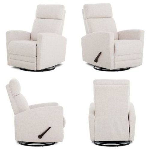 Dream On Me Chatham Swivel Glider, Ecru