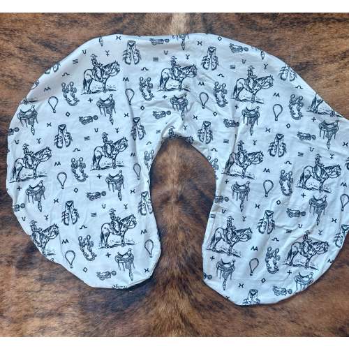 Ranch life baby boppy pillow cover