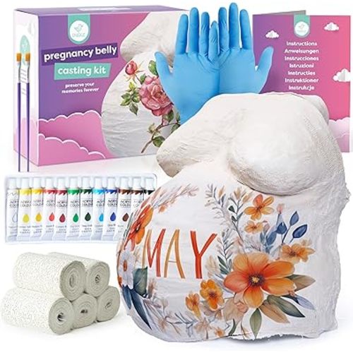 chuckle - Belly Casting Kit – Create a Beautiful 3D Pregnancy Keepsake, Easy DIY Belly Mold for Expecting Moms, Celebrate Your Journey into Motherhood