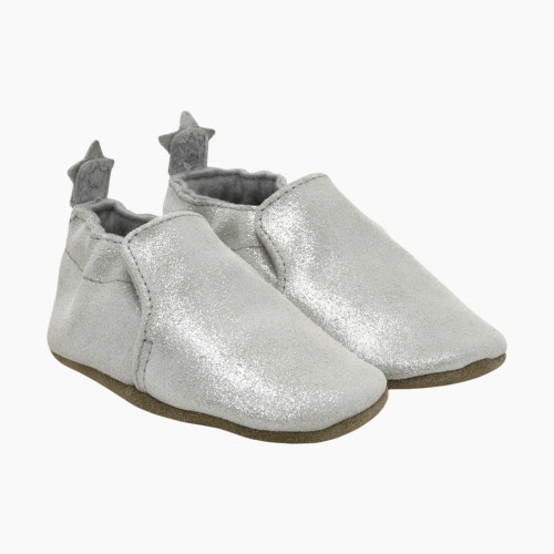 Robeez Pretty Pearl Silver - Silver, 0-6 M