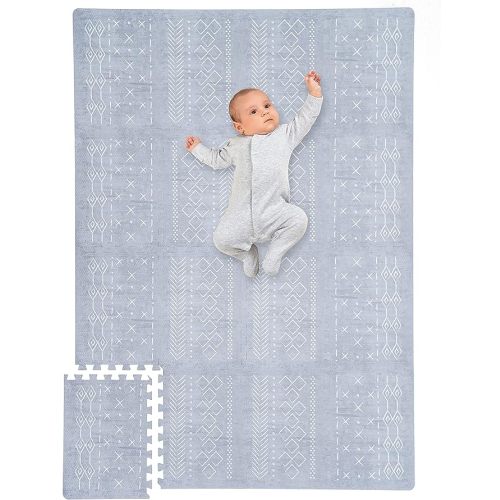 Stylish Baby Play Mat - Soft, Easy to Clean 5.6 x 4 ft. Floor Mat