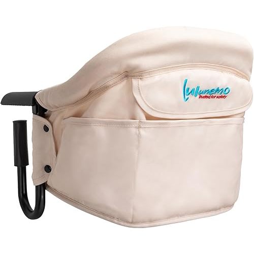 Hook on High Chair,High Chair for Babies and Toddlers 6-36 Months,Portable and Foldable High Chair for Home and Travel-Includes Storage Bag(Khaki)