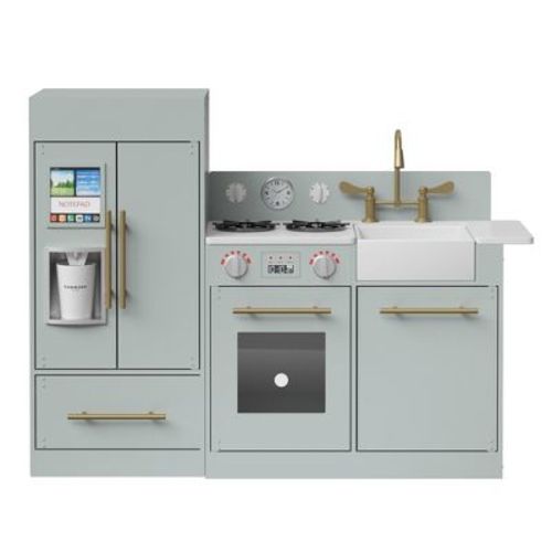Teamson Kids Little Chef Charlotte Modern Play Kitchen - Gray/Gold