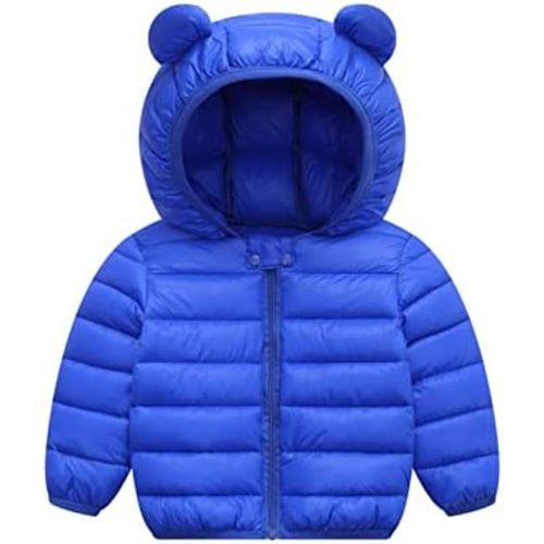 XMWEALTHY Baby Boys Girls Winter Coats Toddler Bear Hoods Down Jacket Infant Kids Light Puffer Padded Outwear 6M-3T