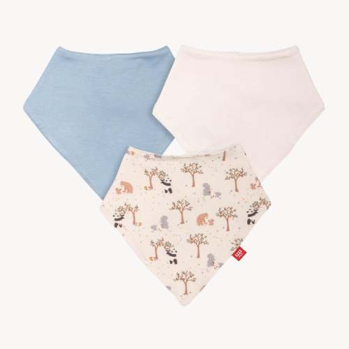 family tree modal magnetic stay dry infant bandana bib 3-pack – Magnetic Me