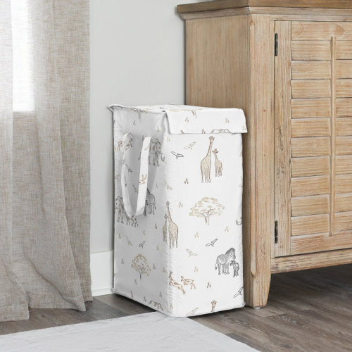Sweet Jojo Designs Serengeti Animals Foldable Laundry Hamper with Handles by Sweet Jojo Designs | Wayfair