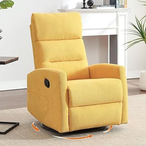 Luxlen Recliner Chair, Yellow