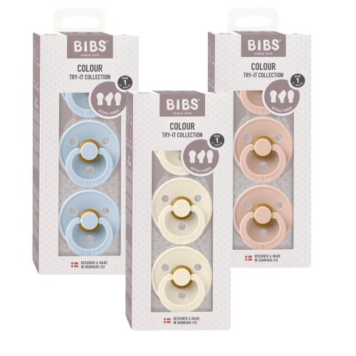 BIBS Pacifier Try-it Colour 3pk
