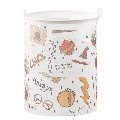 Nursery Decor,Baby Laundry Large Hamper Basket Foldable With Waterproof Pe Coating,Magic Dirty Clothes Basket for Kids,Bedroom,Bathroom Set,Toy Bin,Boys and Girls Birthday Gifts(Round)