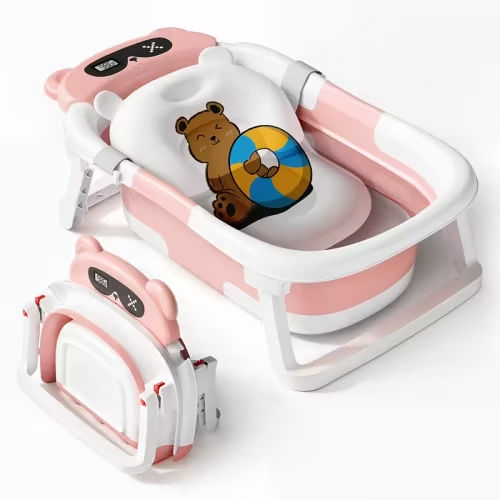 foldable bathtub foldable baby bathtub soft cushion - Temu