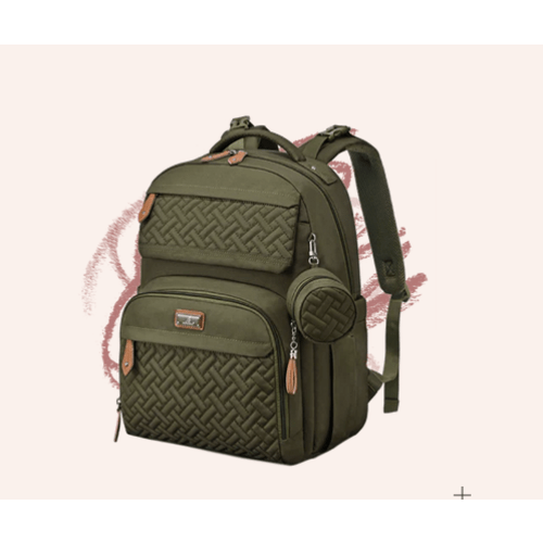 Babbleroo Travel Diaper Bag - Olive Green