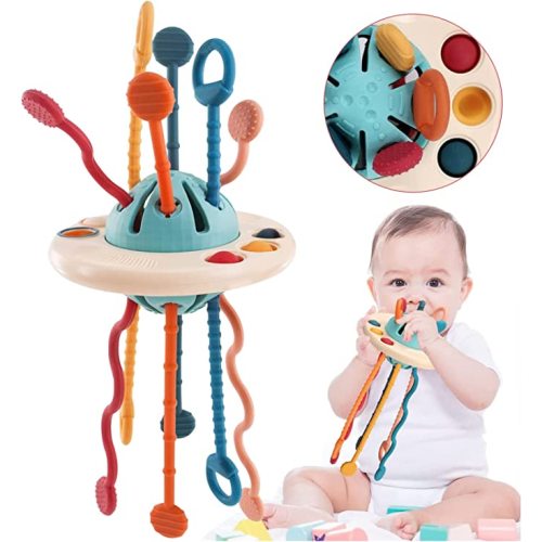 Baby Sensory - Montessori Pull String Airplane Travel Toy
