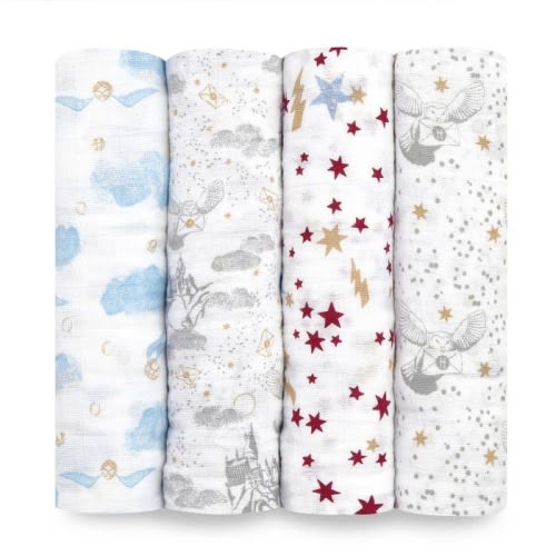 boutique cotton muslin swaddles 4 pack