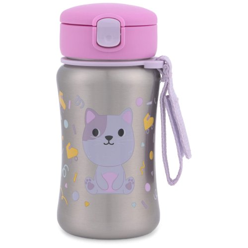 Besties Squad Stainless Steel Straw Bottle - Cat - Skip Hop | Carter's